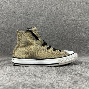 Converse Chuck Taylor All Star Hi Top Junior Sz 13 Leopard Print Athletic Shoes